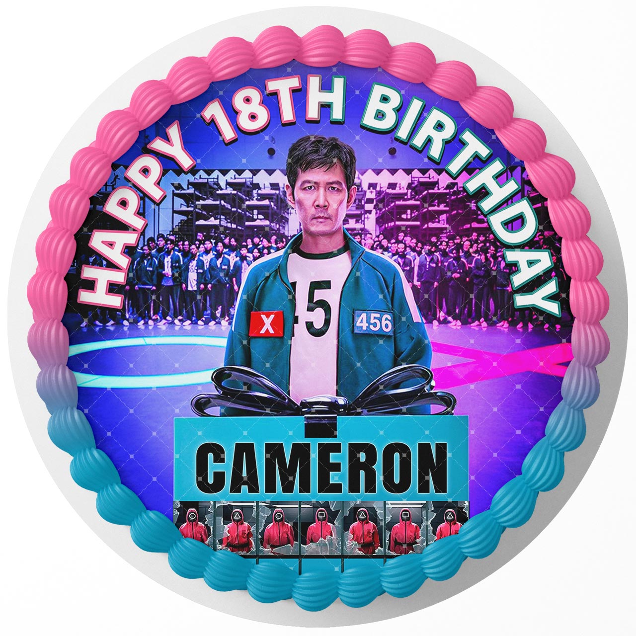 Eskuid Team Games Season 2 Netvideo Round – Icing Sheet Birthday - Personalized Edible Cake Topper | Custom Icing Sheet | Birthday Cake Decoration
