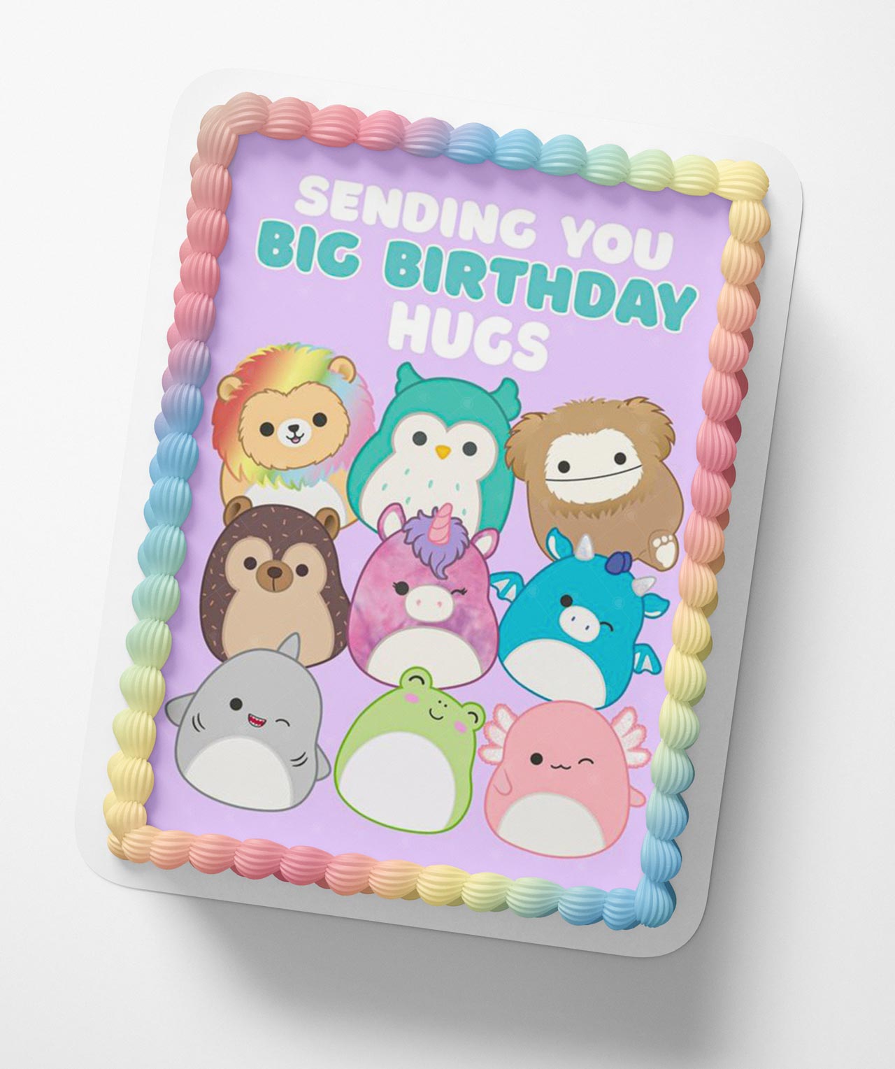 Squishmallow Stuffed Animals Pt Edible Cake Topper