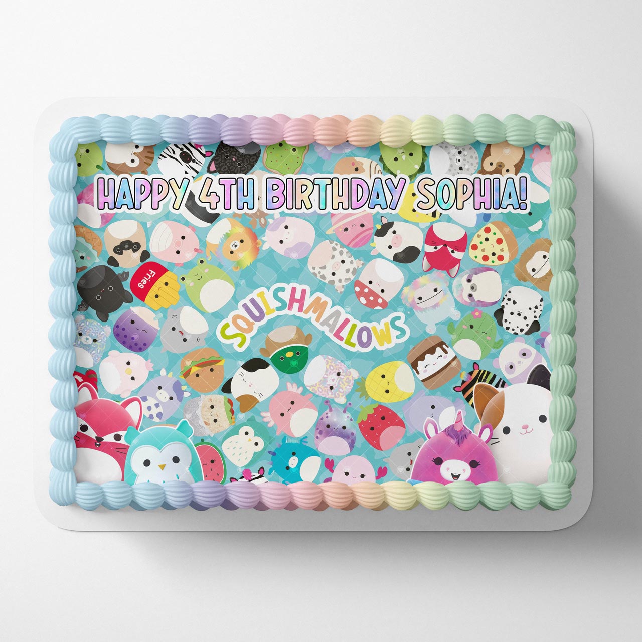Squishmallows Kids Squish Edible Cake Topper