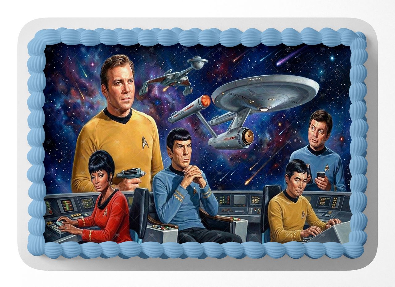Star Trek Classic TV Series edible cake topper