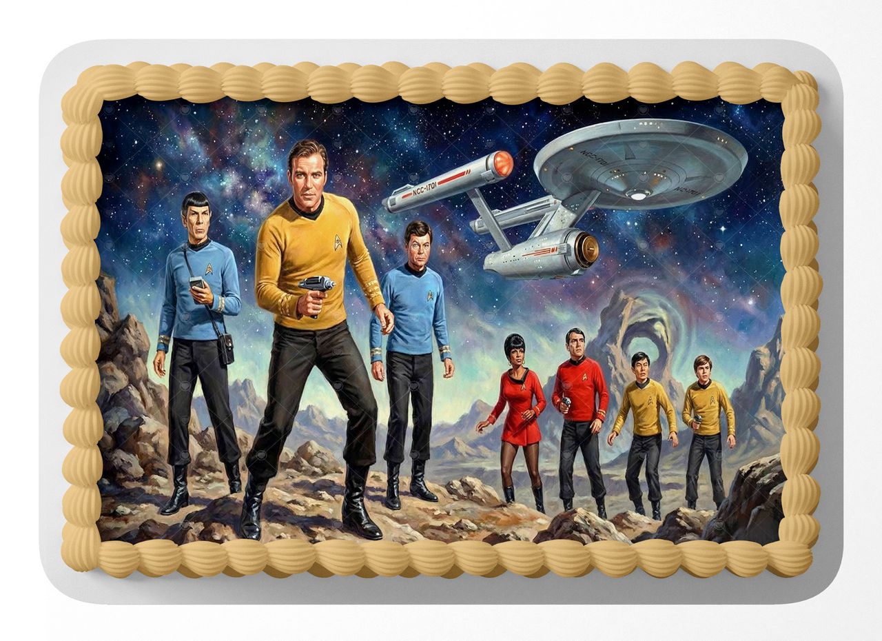 Star Trek The Original Series edible cake topper