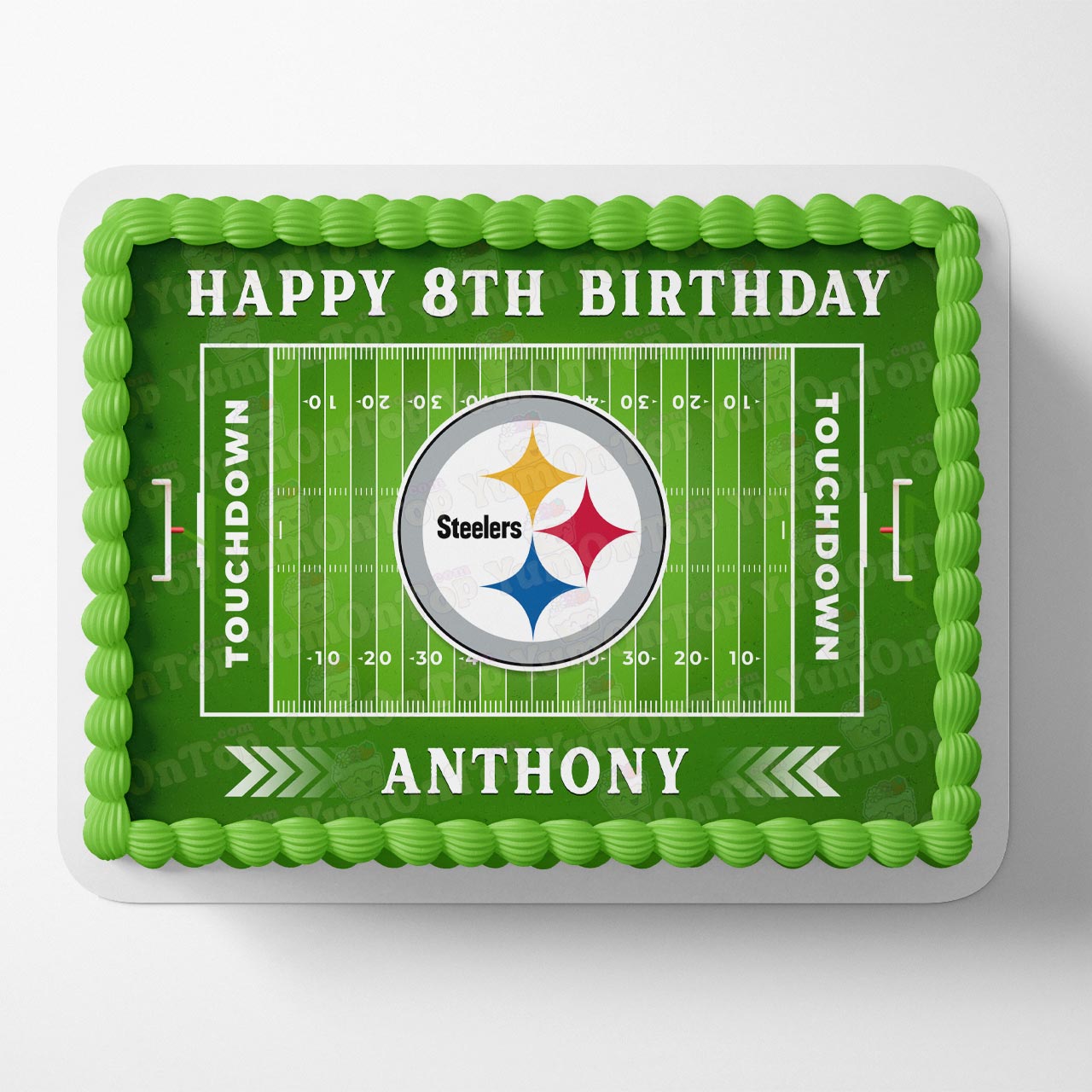 Steelers Football American Fans Edible Cake Topper