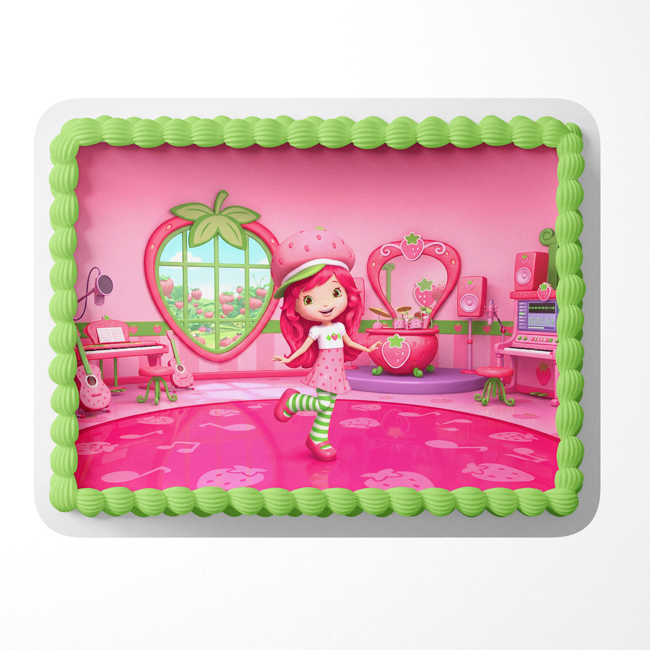 Strawberry Shortcake Bedroom Edible Cake Topper