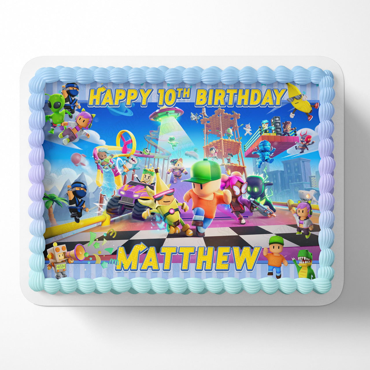 Stumble Kids Fun Themeds Kids Boys Game Edible Cake Topper