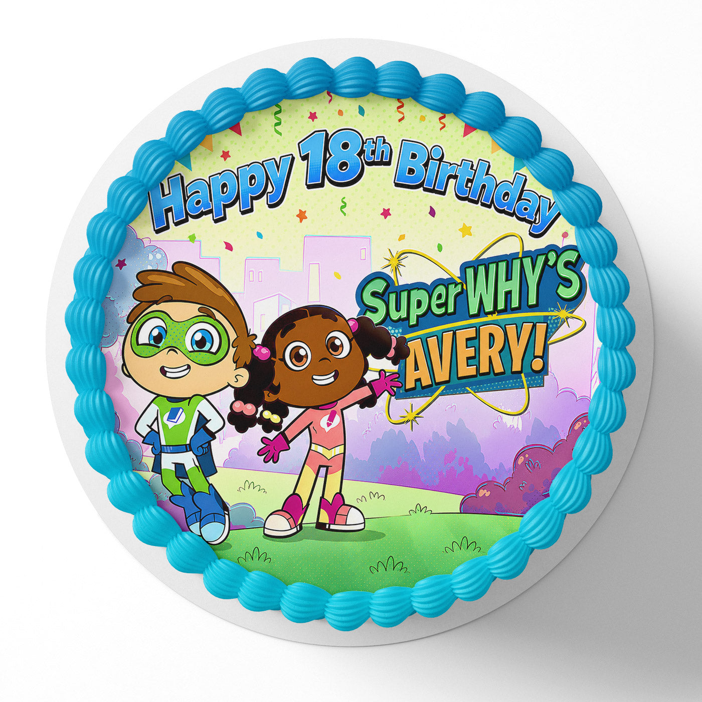 Super Why Kids Icing Sheet - Edible Cake Topper | Birthday Cake Decoration | Photo Cake Image
