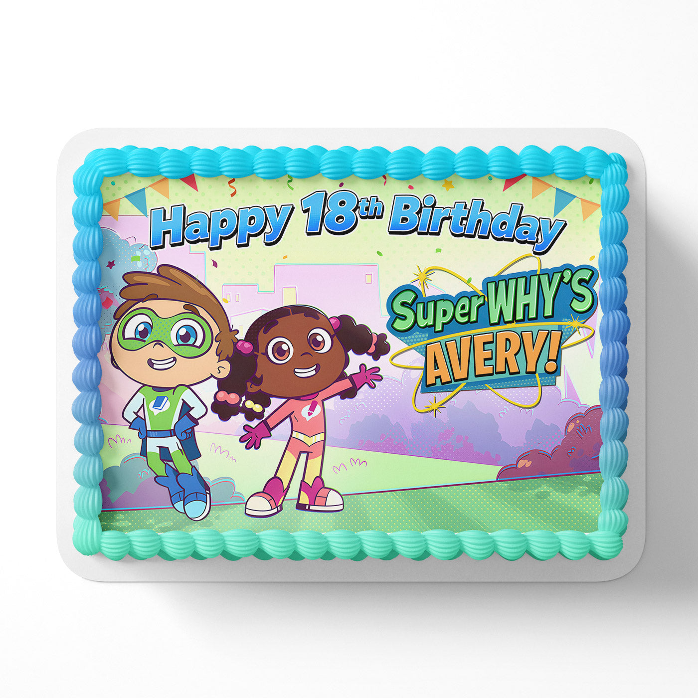 Super Why Kids Icing Sheet - Edible Cake Topper | Birthday Cake Decoration | Photo Cake Image
