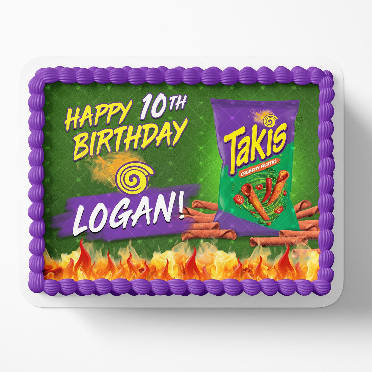 Takis Crunchy Fajitas Edible Cake Topper