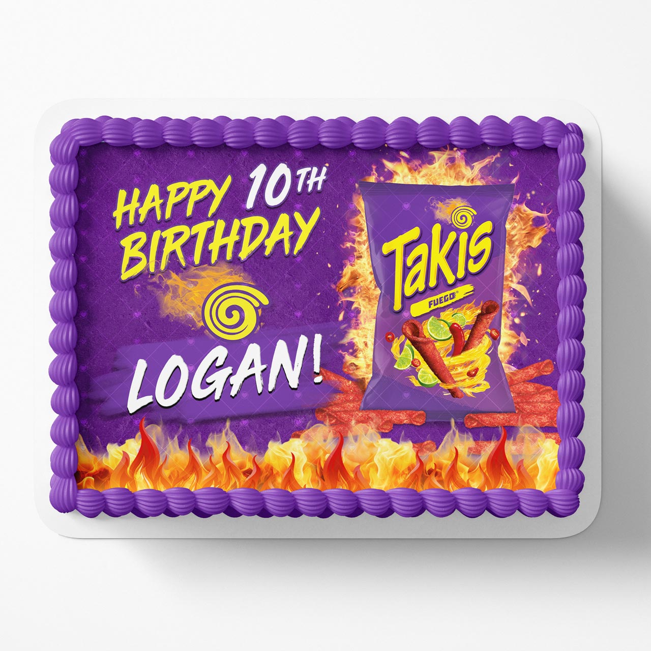 Takis Fuego Edible Cake Topper
