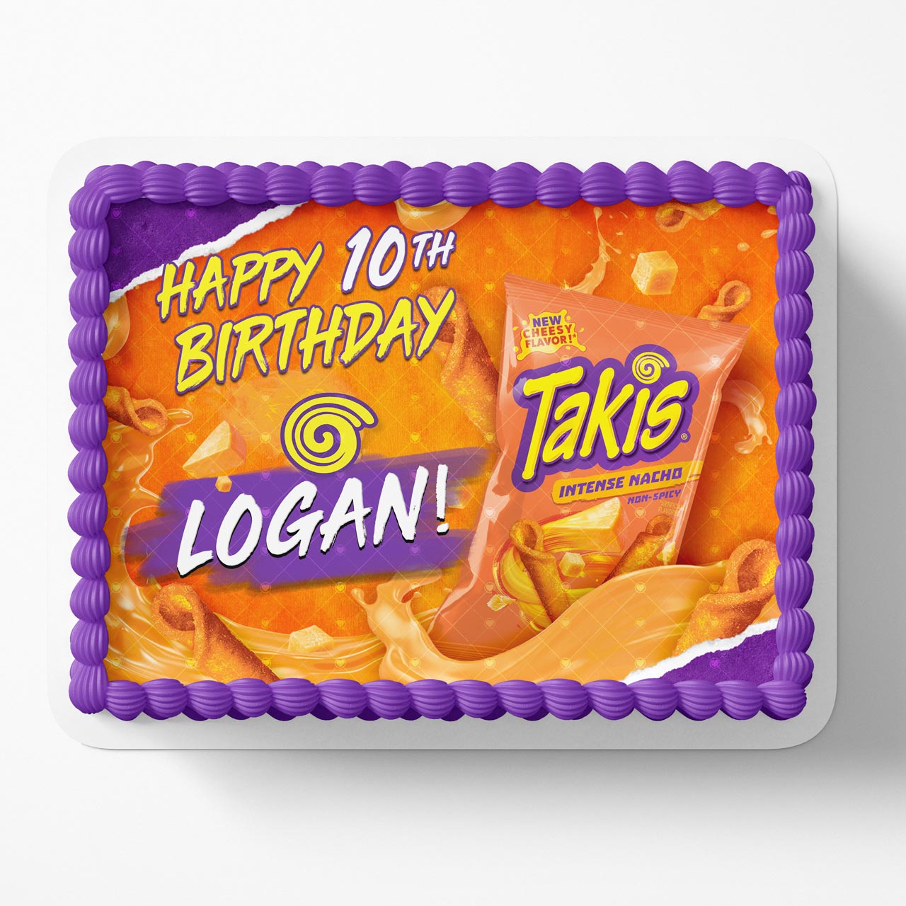 Takis Intense Nacho Edible Cake Topper