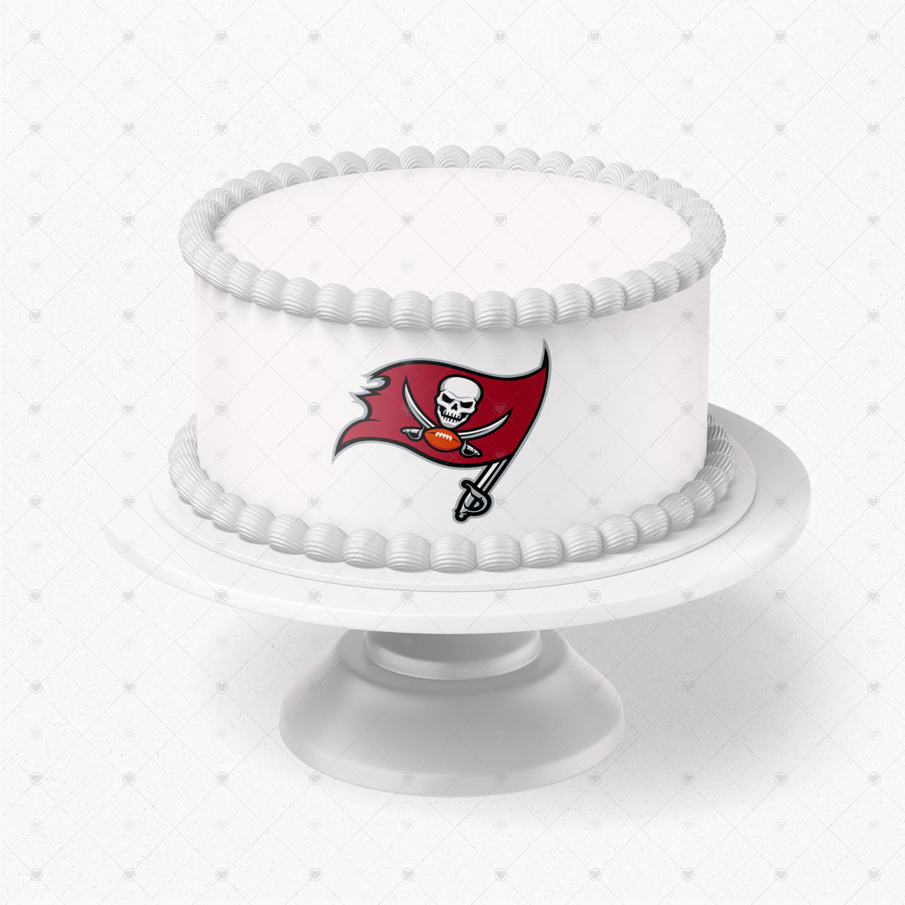 Tampa Bay Buccaneers Logo Edible Cake Wrap Strip – Icing Sheet Ca - Personalized Edible Cake Topper | Custom Icing Sheet | Birthday Cake Decoration