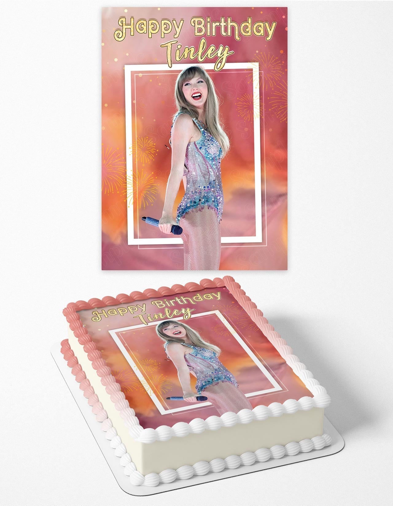 Tailor Swit Eras Tour Outfit TSG Edible Cake Topper