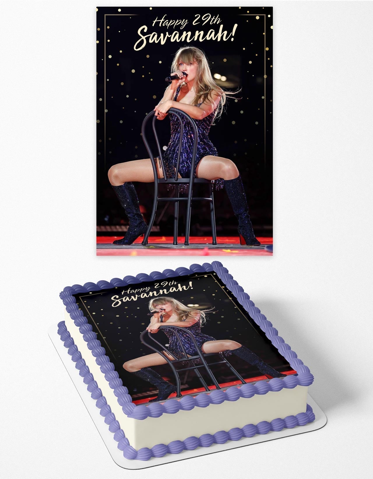 Tailor Swit Singer Dance Moves Edible Cake Topper