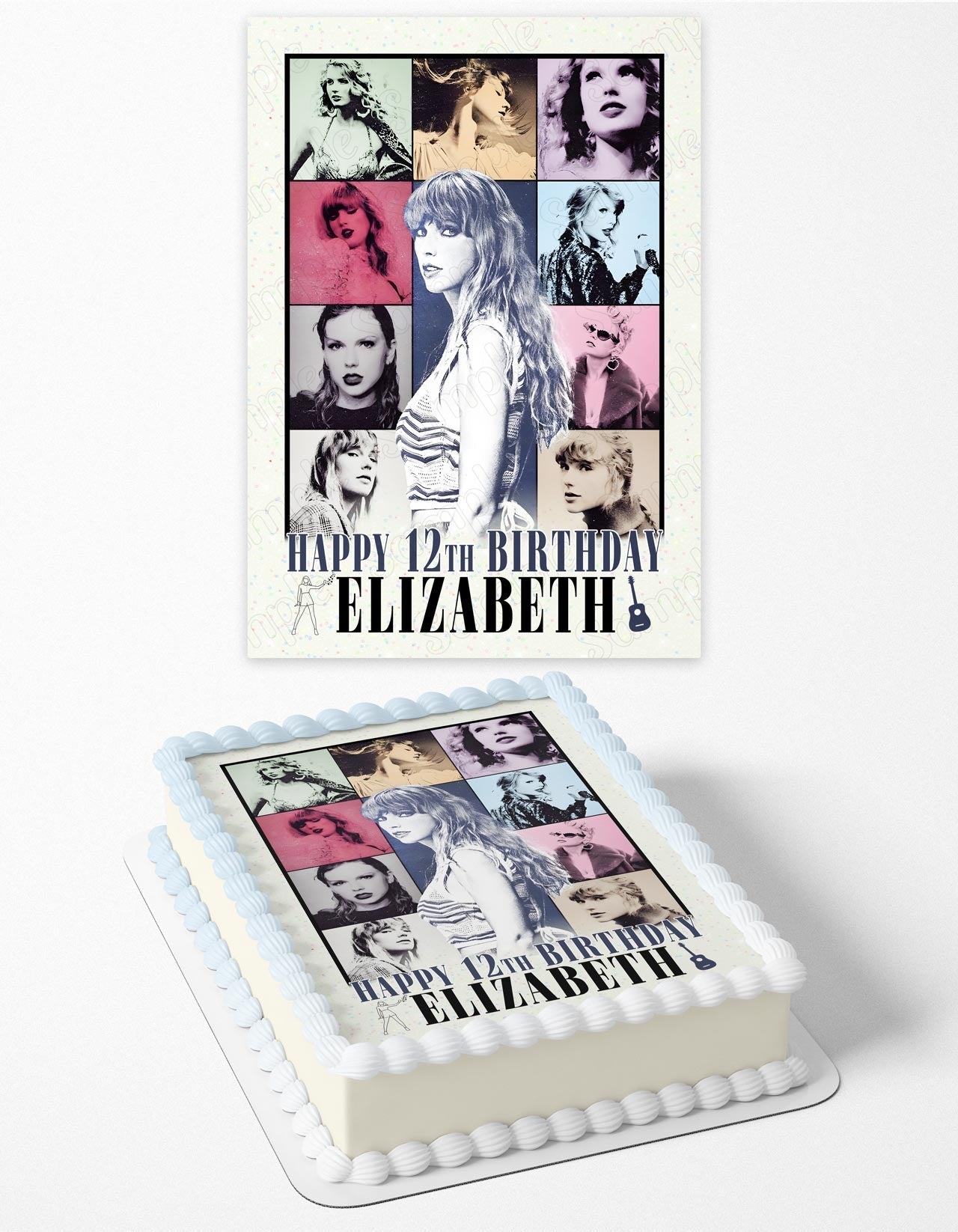 Tailor Swit The Eras Tour TSC Edible Cake Topper