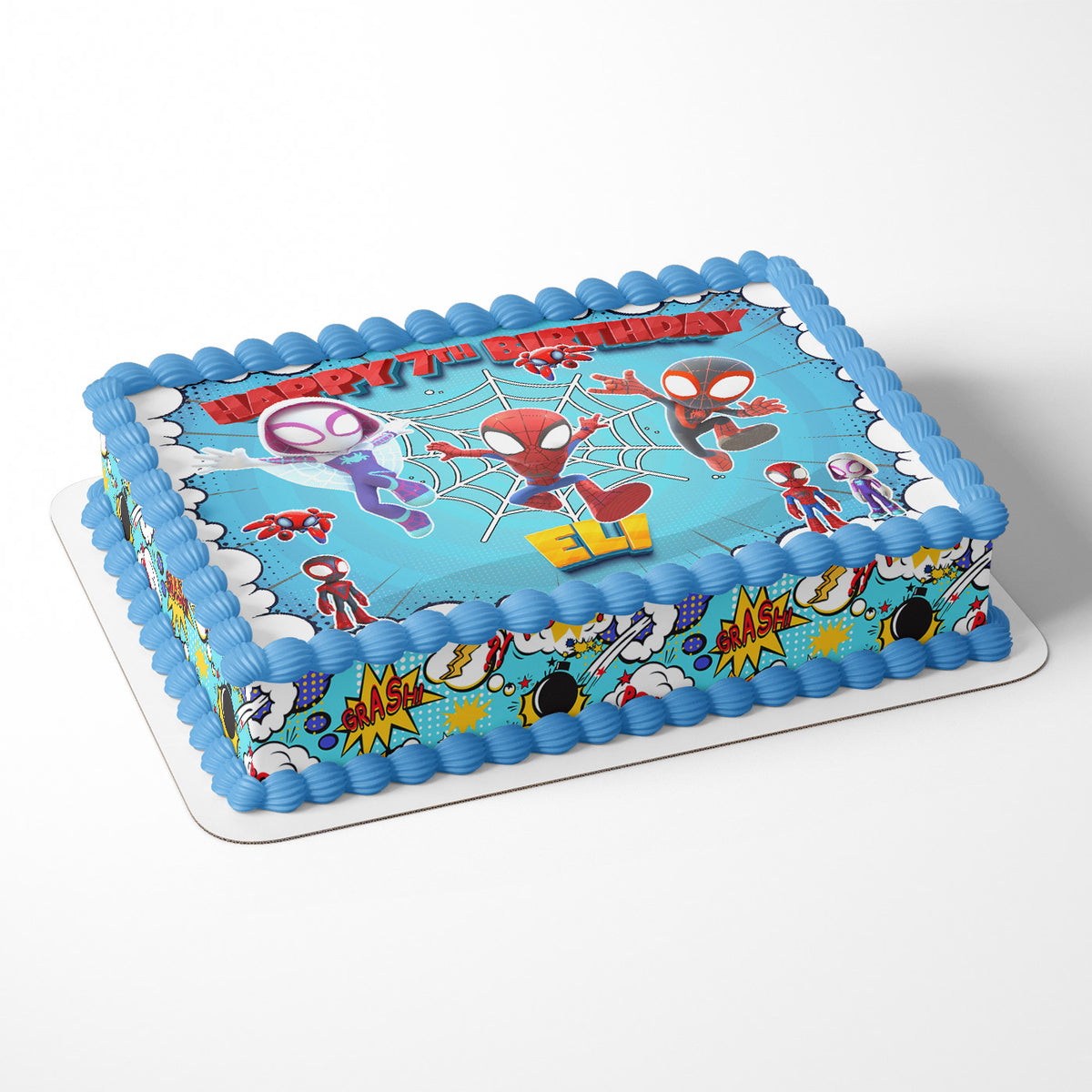 Super Hero Kids Edible Cake Topper | Birthday Cake Decoration | Photo Cake Image | Custom Edible Cake Topper