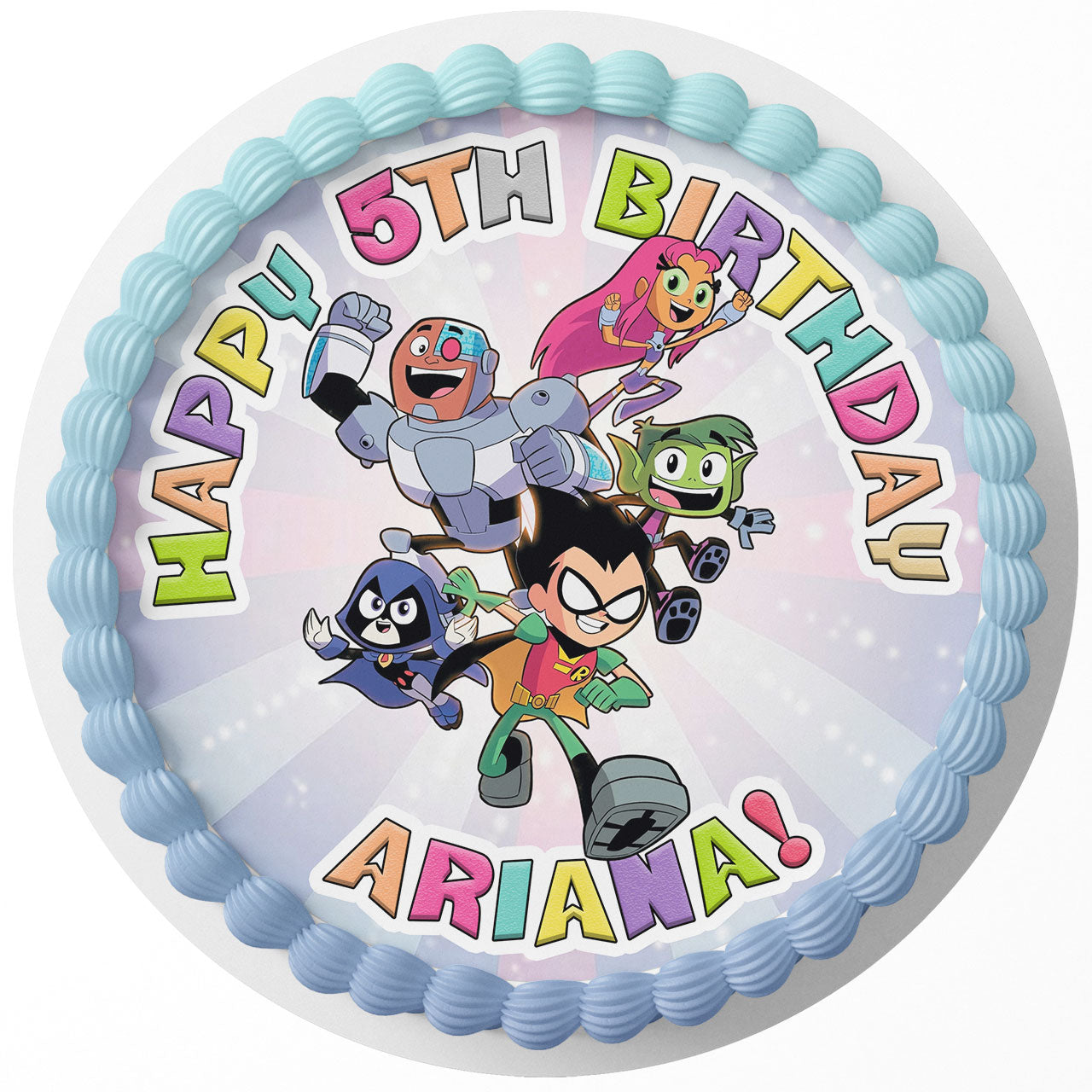 Teen Titans Go! ﻿Custom Edible Cake Image - Edible Cake Topper Birthday Cake Decoration