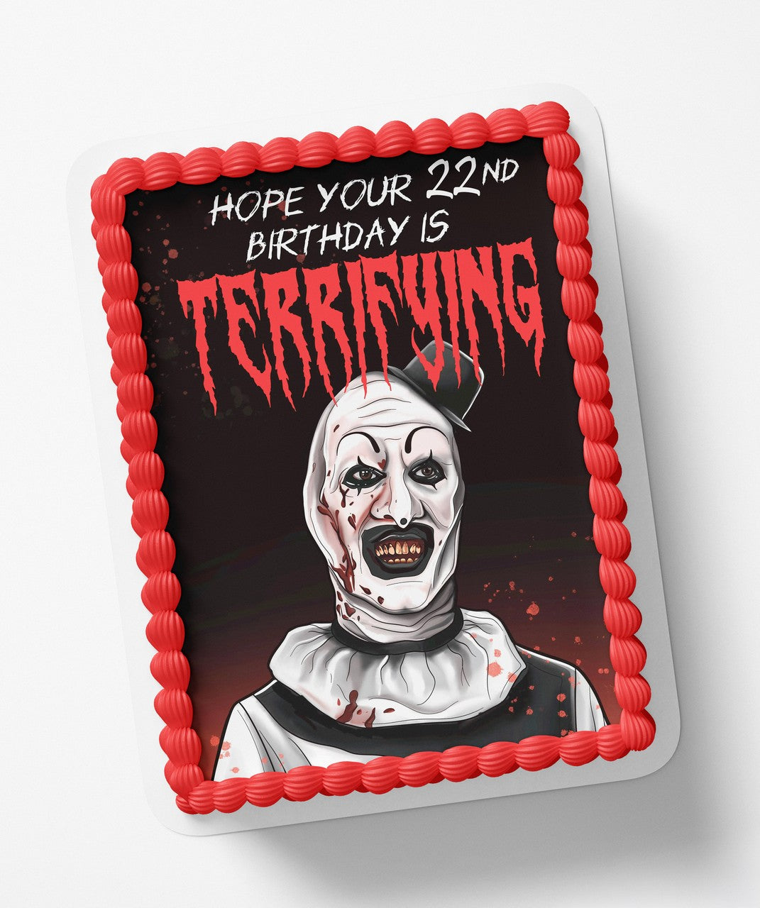 Scary Slasher Clown Horror Edible Cake Topper