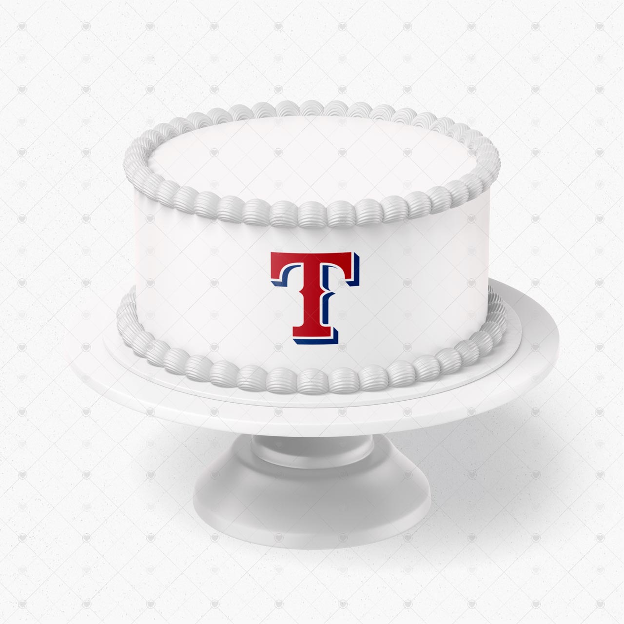 Texas Rangers Logo Edible Cake Wrap Strip – Icing Sheet Cake Side - Personalized Edible Cake Topper | Custom Icing Sheet | Birthday Cake Decoration