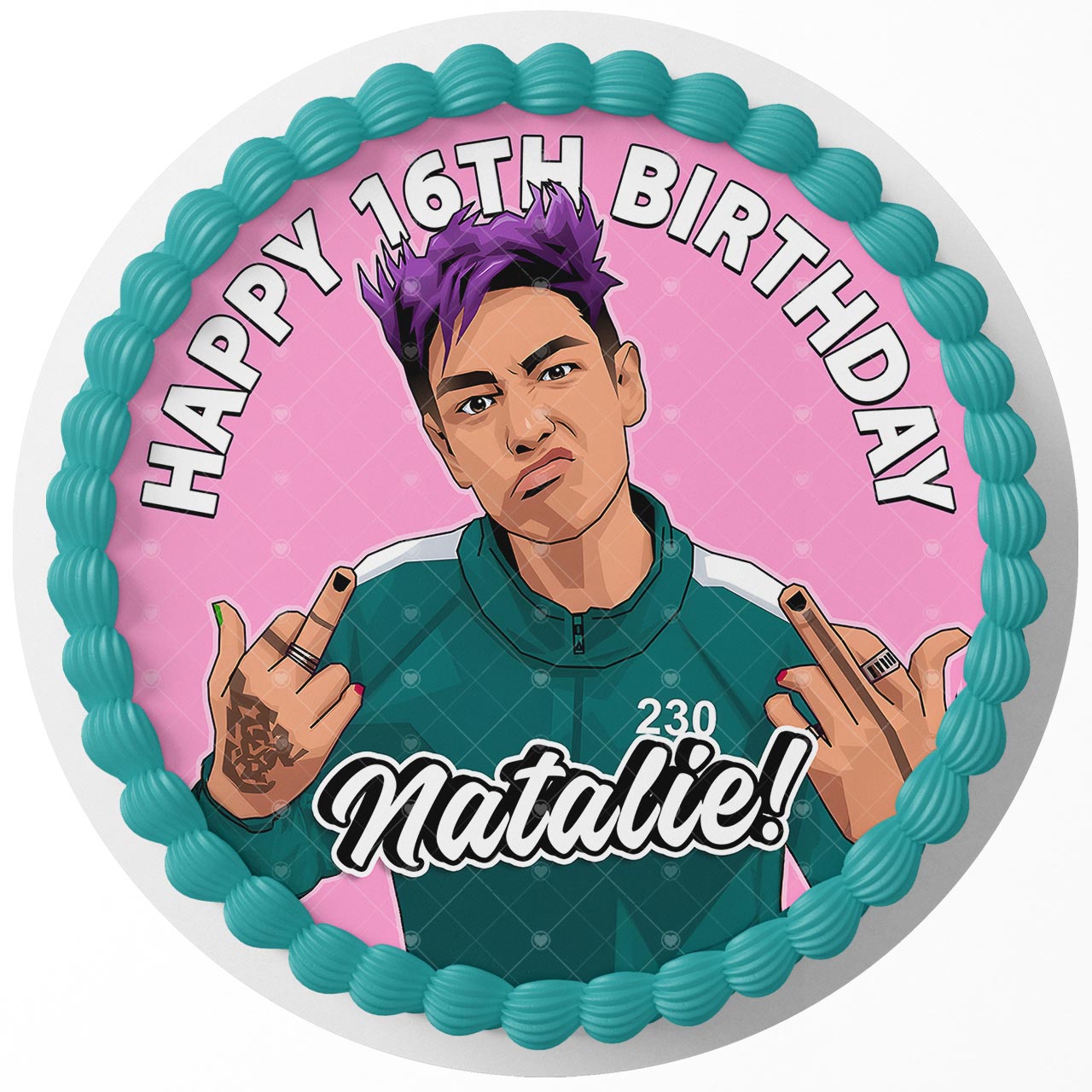 Thanos Eskuid Team Games Netvideo Round – Icing Sheet Birthday - Personalized Edible Cake Topper | Custom Icing Sheet | Birthday Cake Decoration
