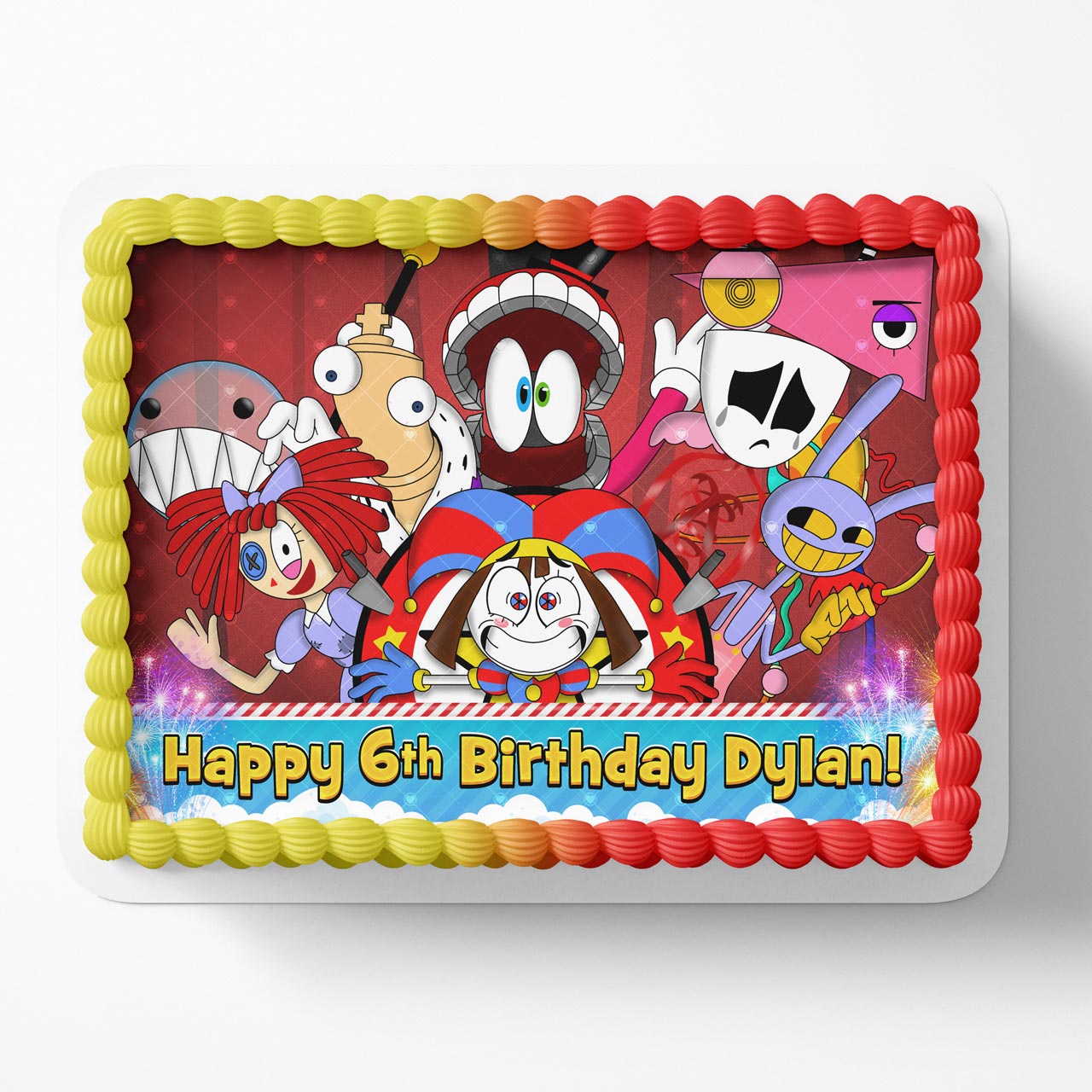 The Amazing Digital Circus NF Edible Cake Topper