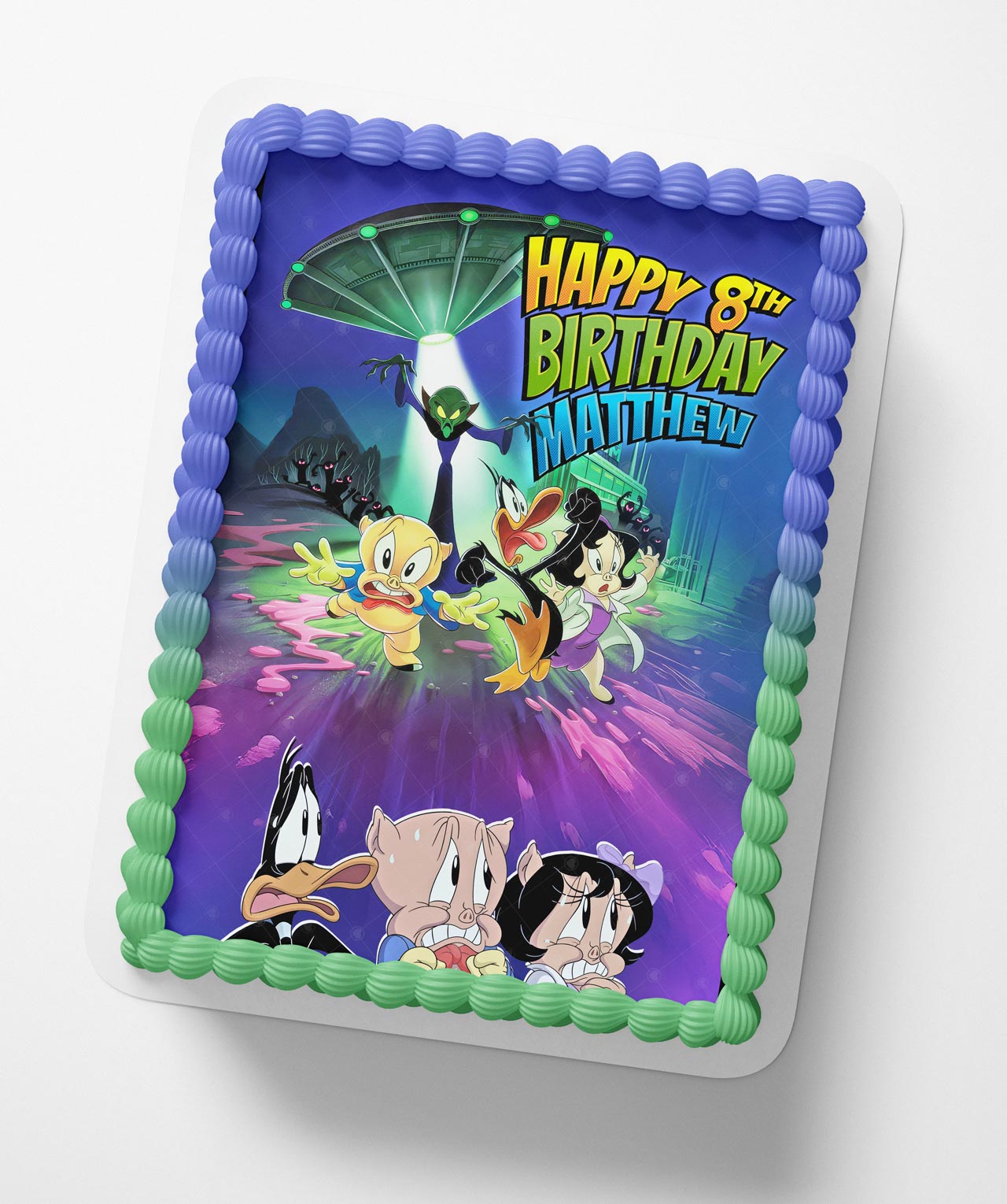 The Day the Earth Blew Up Looney Tunes Edible Cake Topper