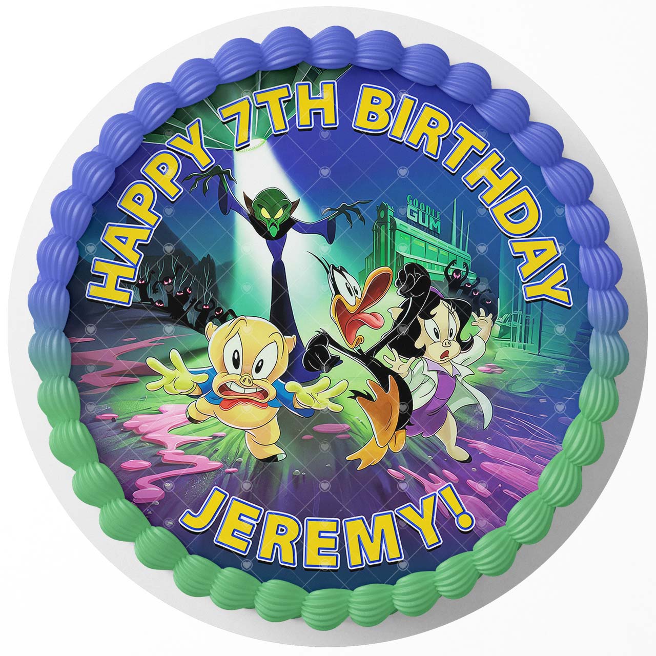 The Day the Earth Blew Up Looney Tunes Round – Icing Sheet Birthd - Personalized Edible Cake Topper | Custom Icing Sheet | Birthday Cake Decoration