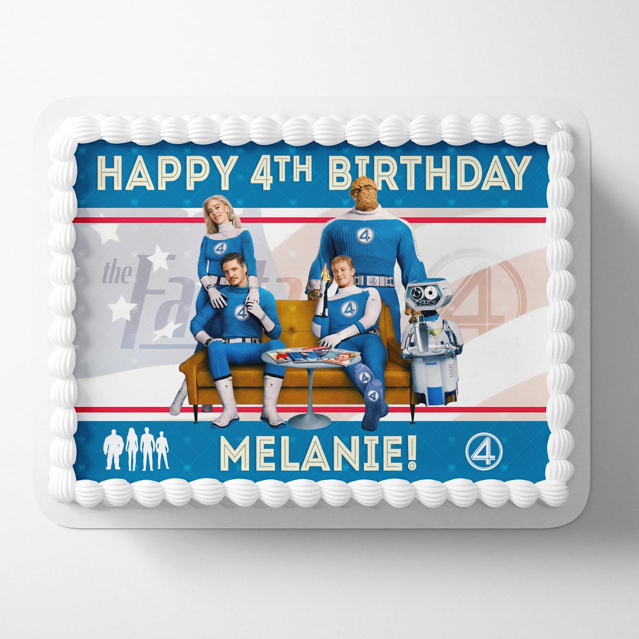 The Fantastic Four First Steps Edible Cake Topper