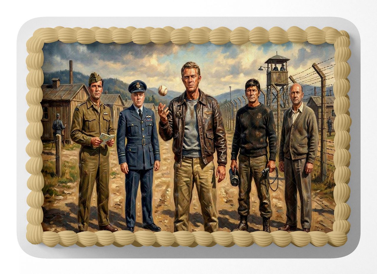 The Great Escape Classic Film edible cake topper