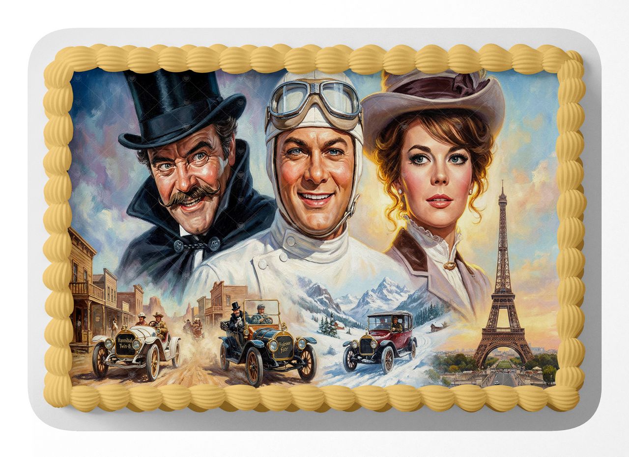 The Great Race Classic Film edible cake topper