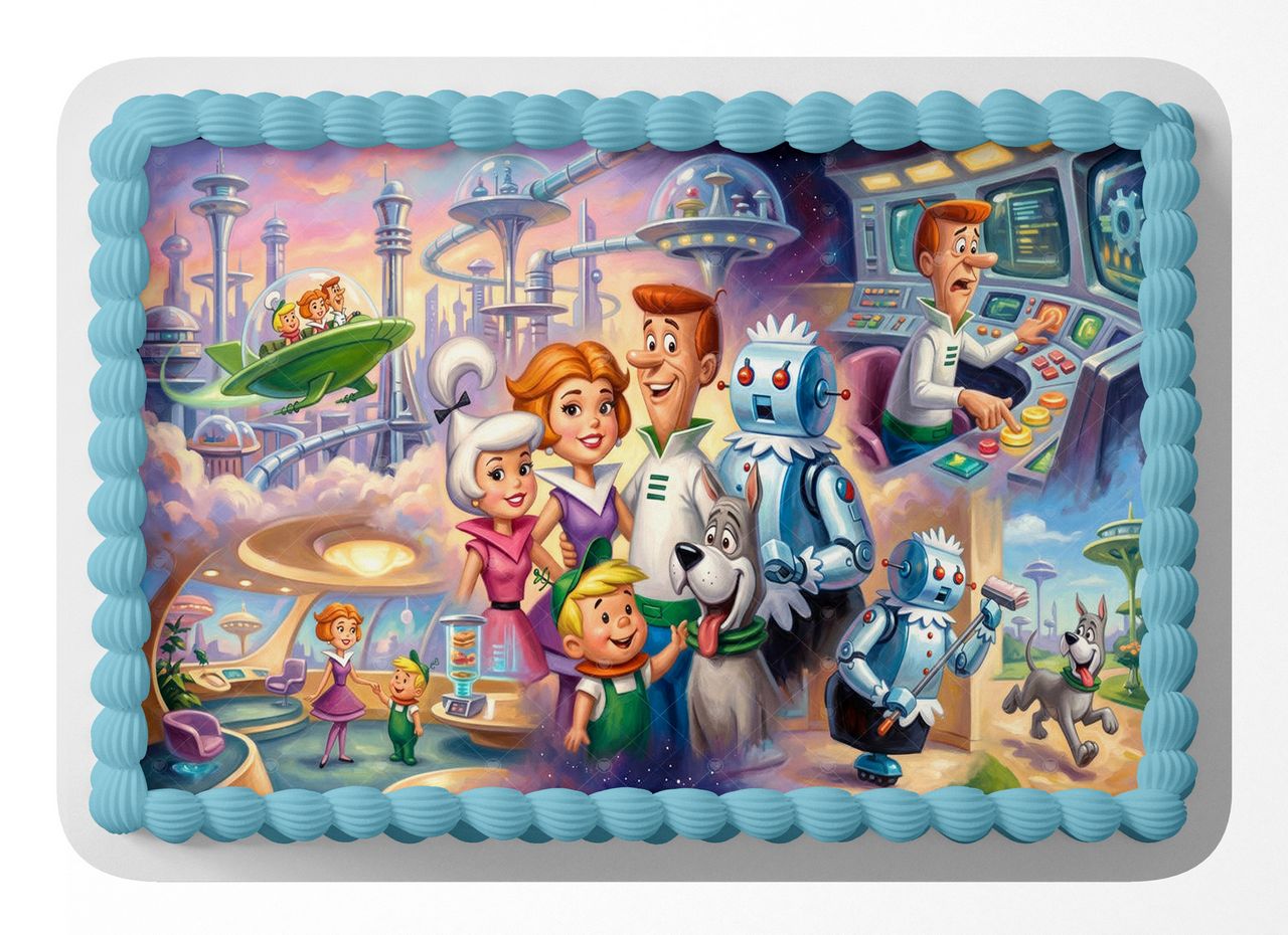 The Jetsons Classic TV Cartoon edible cake topper