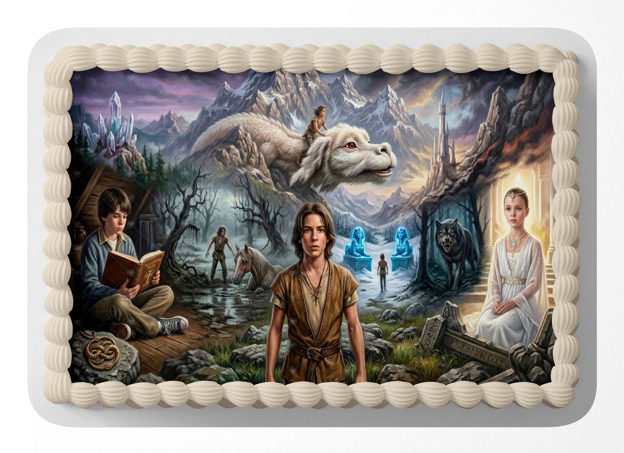 The Never Ending Story Classic Film edible cake topper