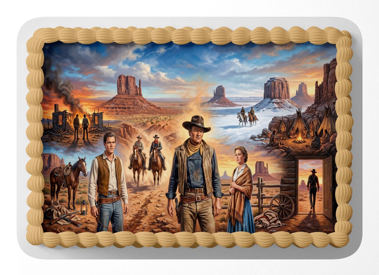 The Searchers Classic Film edible cake topper