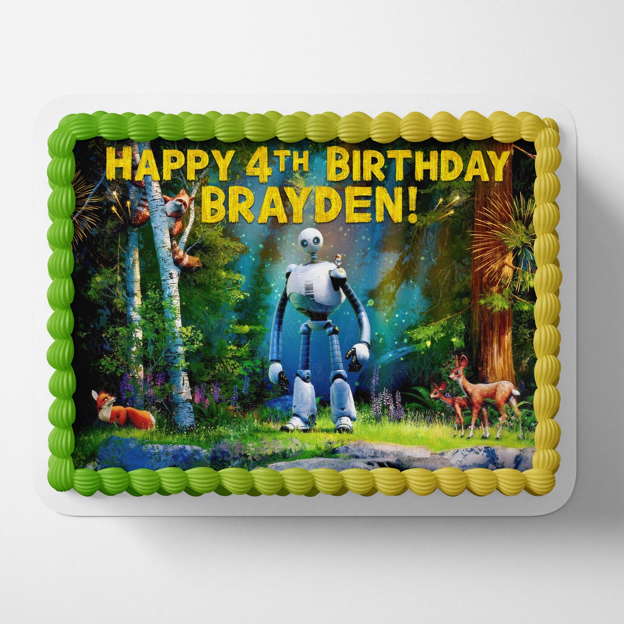 The Wild Robot Rozzum Unit 7134 Edible Cake Topper