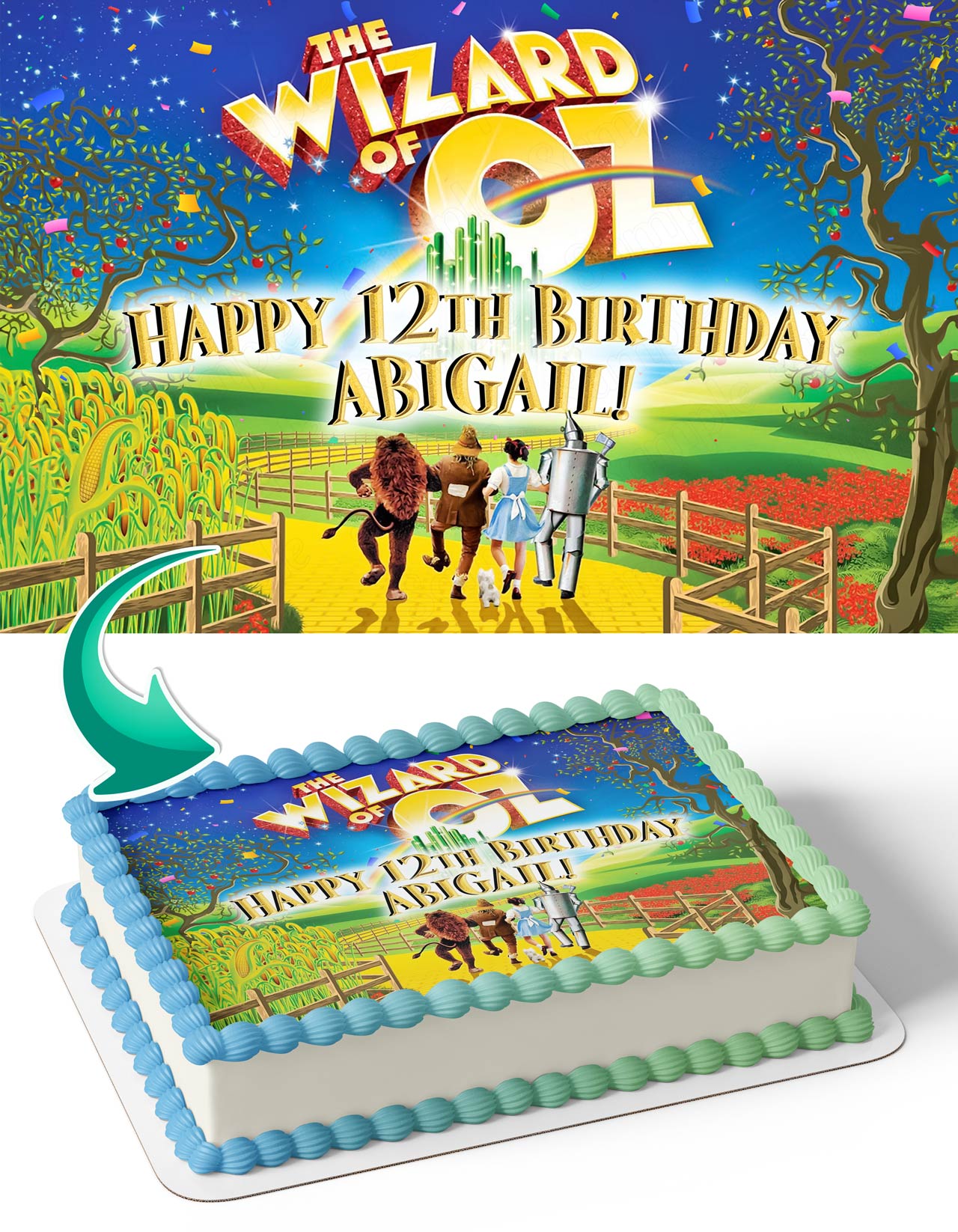 The Wizard of Oz Andrew Lloyd Webber Edible Cake Topper