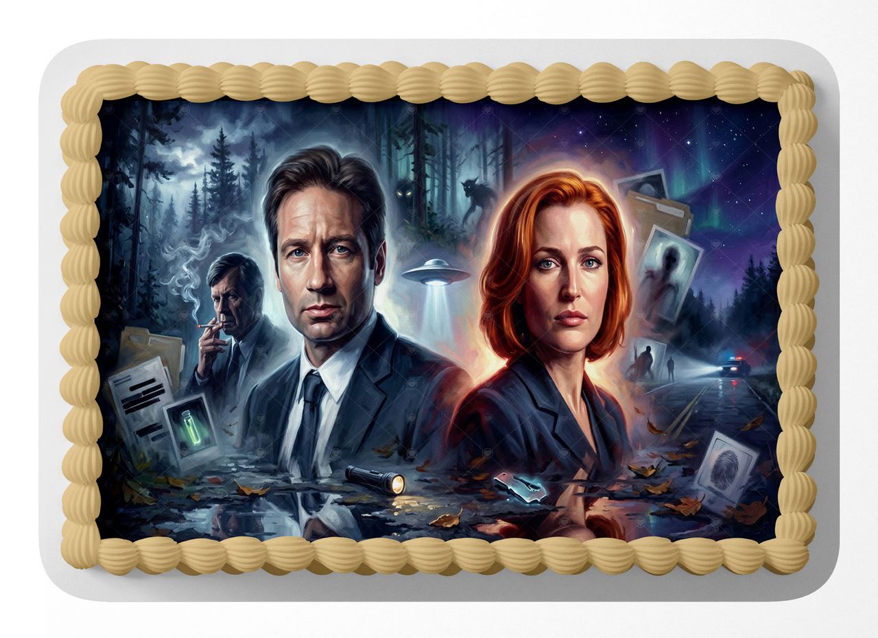 The X Files TV Series edible cake topper