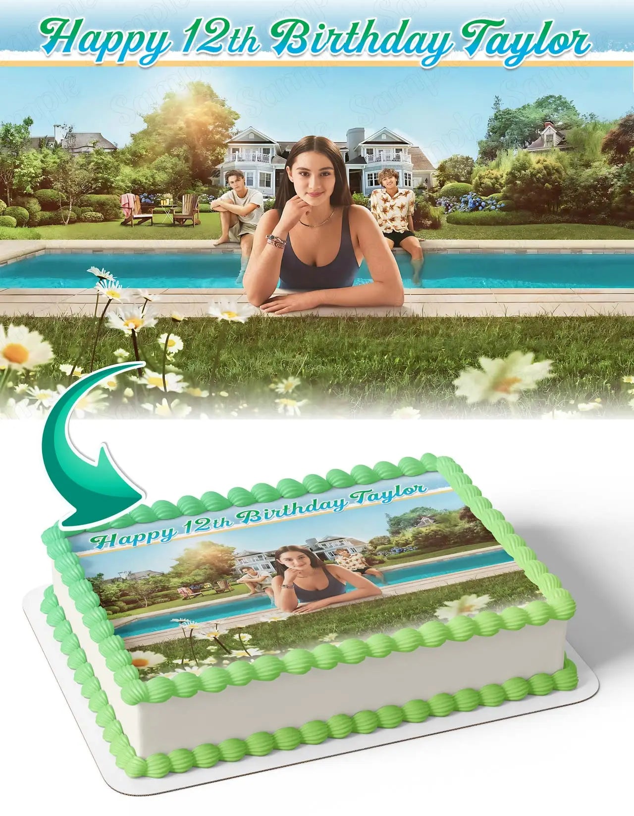 The summer I Turned Pretty Edible Cake Topper