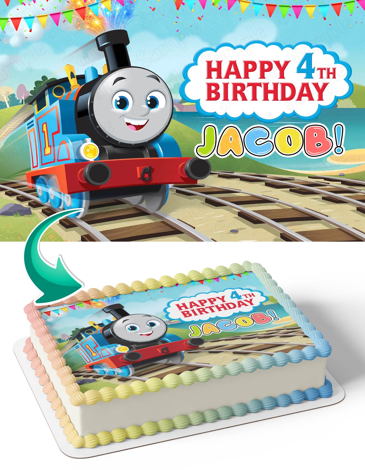Tomas Kids Friends Edible Cake Topper