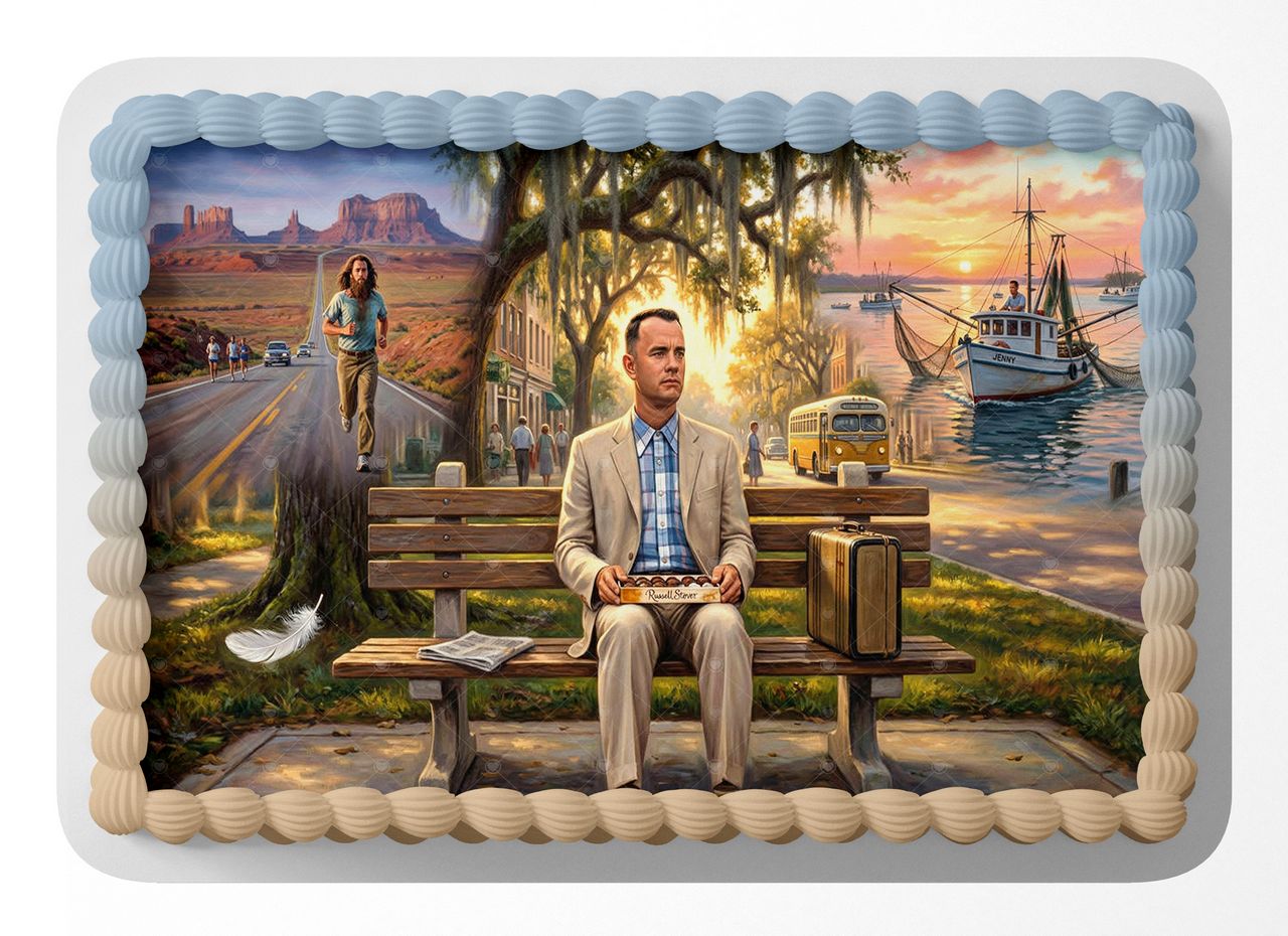 Tom Hanks Forrest Gump Classic Film edible cake topper