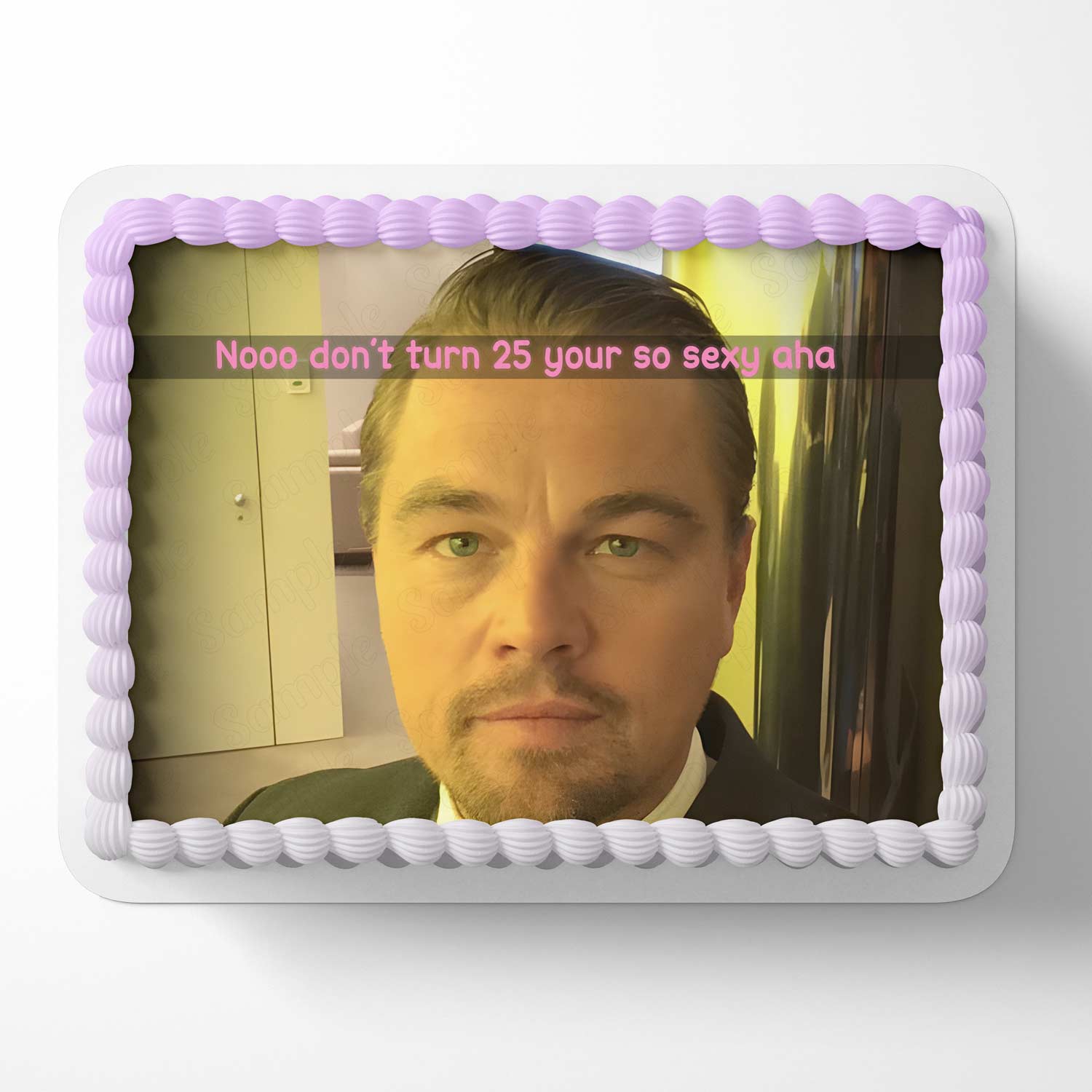 Too Old Dicaprio Edible Cake Topper