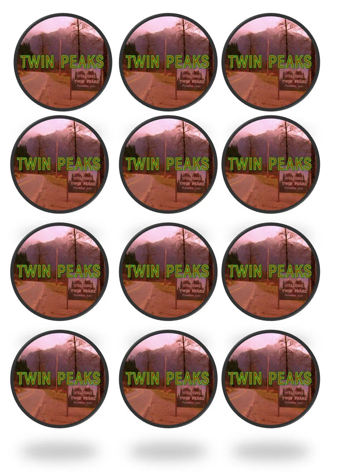 Twin Peaks Show Edible Cupcake Toppers Icing Sheet or Wafer Paper