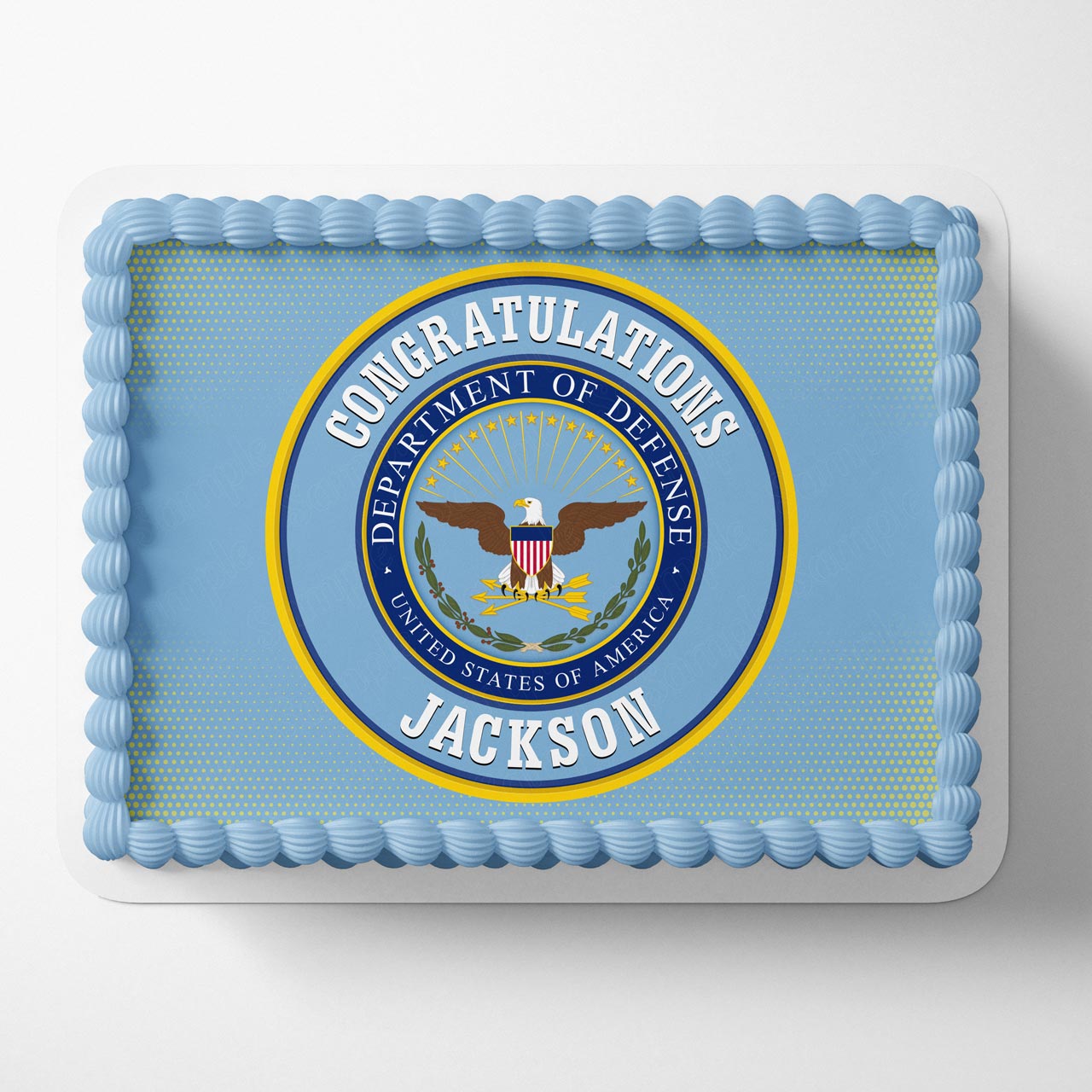 United States Department of Defense DOD Seal Rec Edible Cake Topper