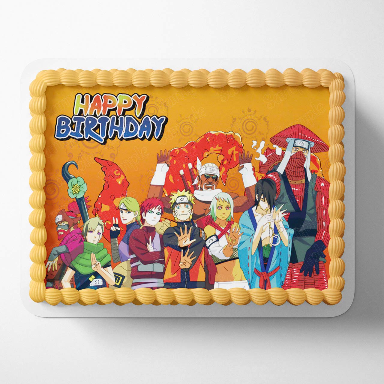 Uzumaki Naturo Anime UZK Edible Cake Topper