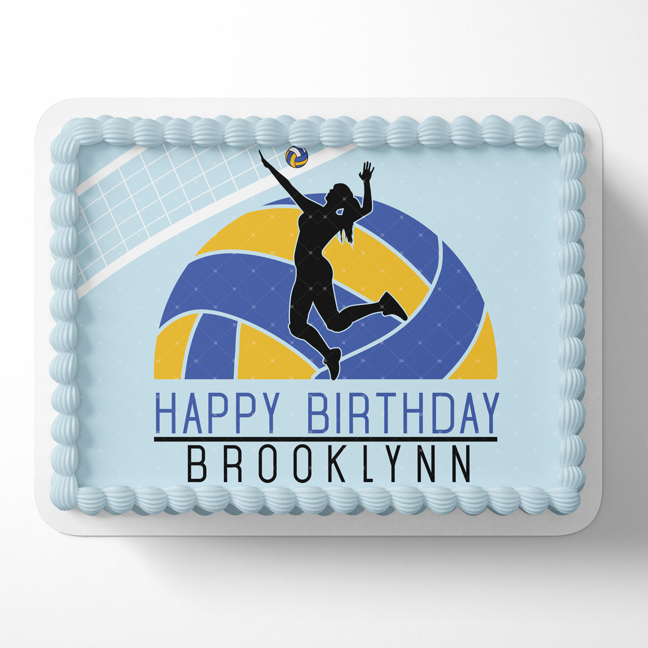 Volleyball Girl Edible Cake Topper