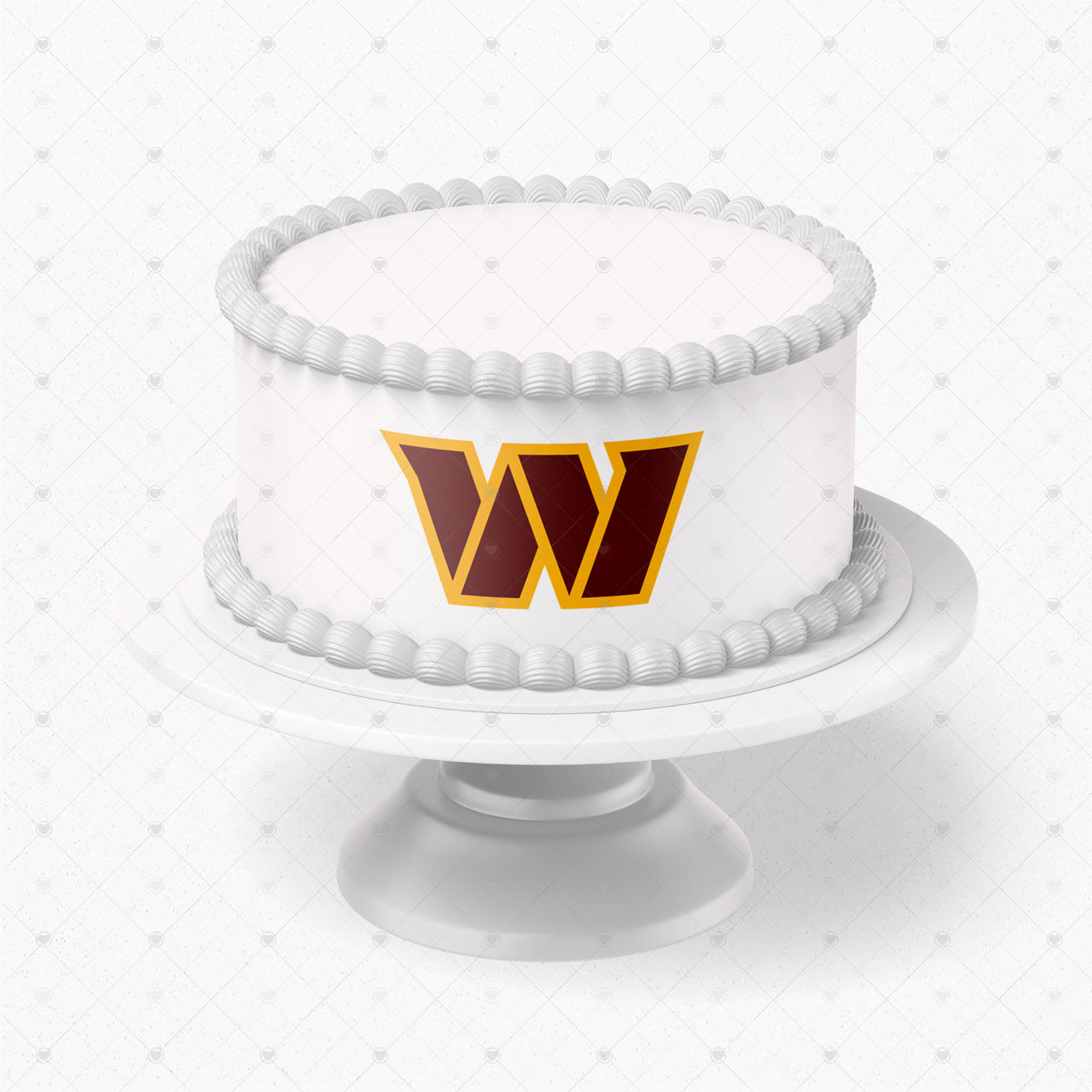 Washington Commanders Logo Edible Cake Wrap Strip – Icing Sheet C - Personalized Edible Cake Topper | Custom Icing Sheet | Birthday Cake Decoration