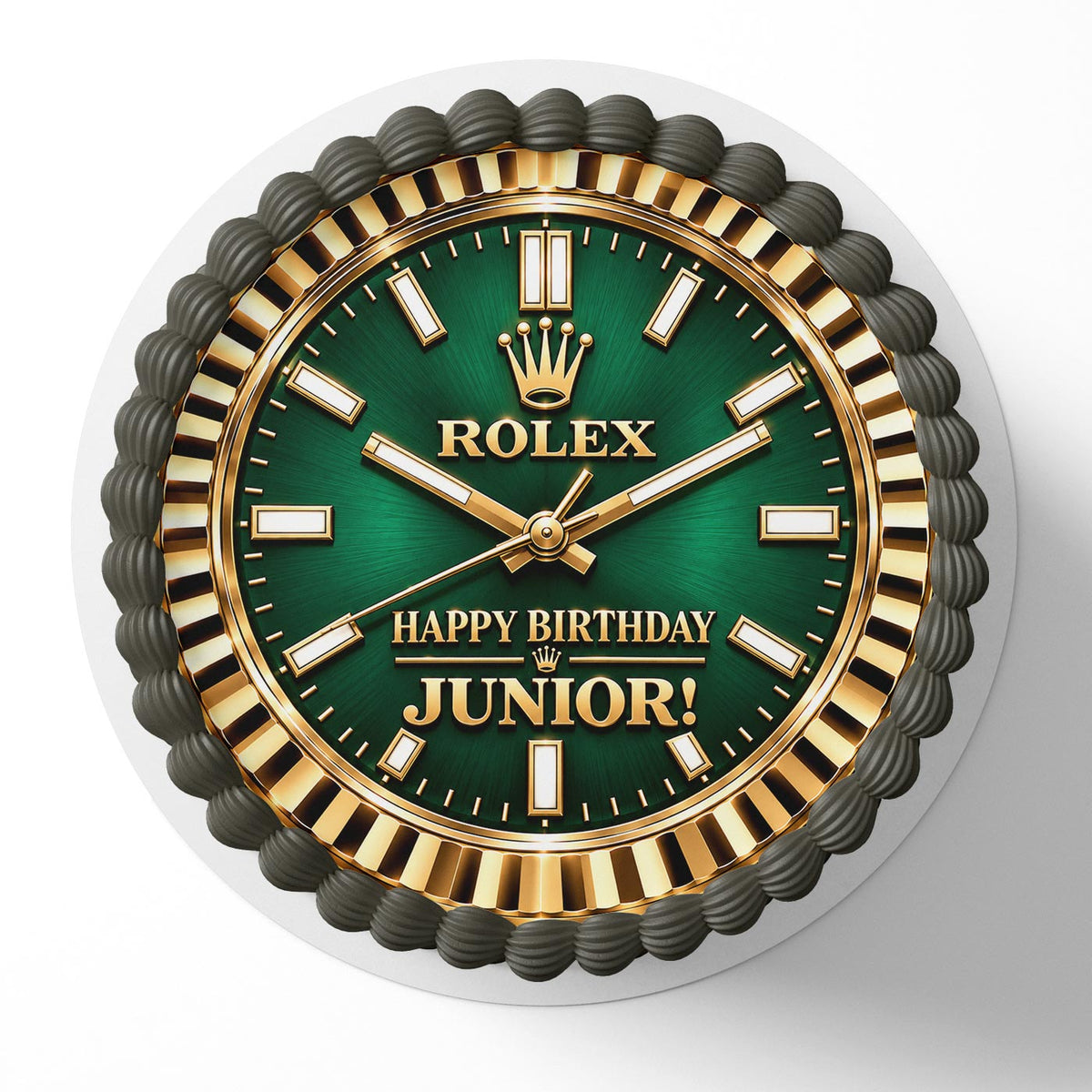 Luxury Watch Rolx Edible Cake Topper | Birthday Cake Decoration | Photo Cake Image | Custom Edible Cake Topper