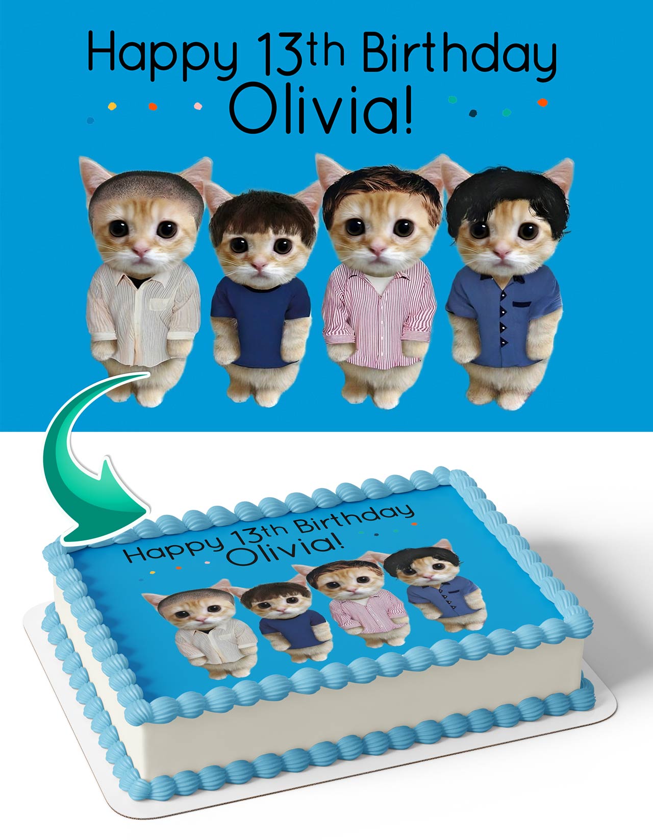 Weezer Cat Edition Edible Cake Topper
