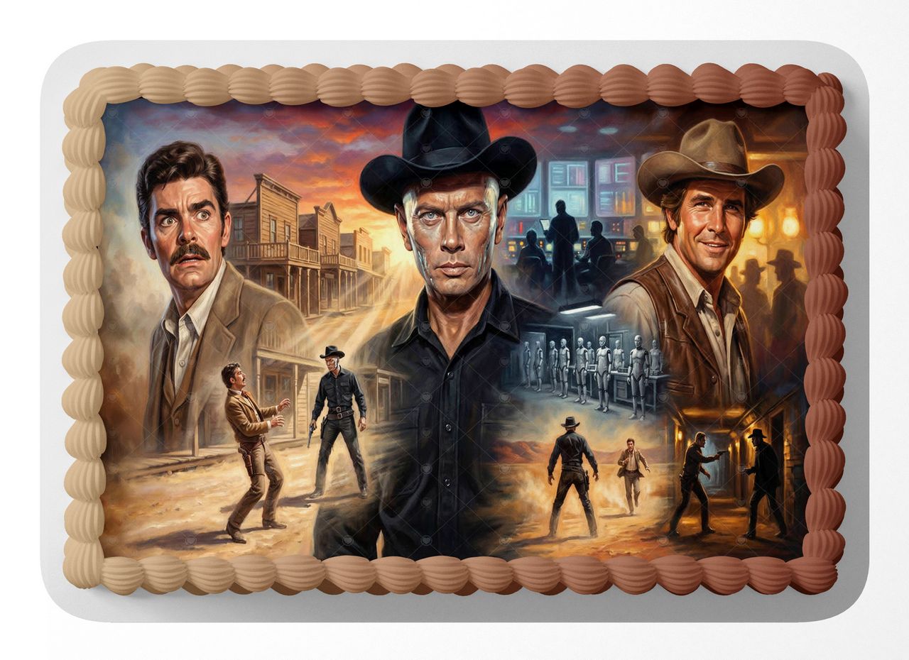 Westworld Classic Film edible cake topper