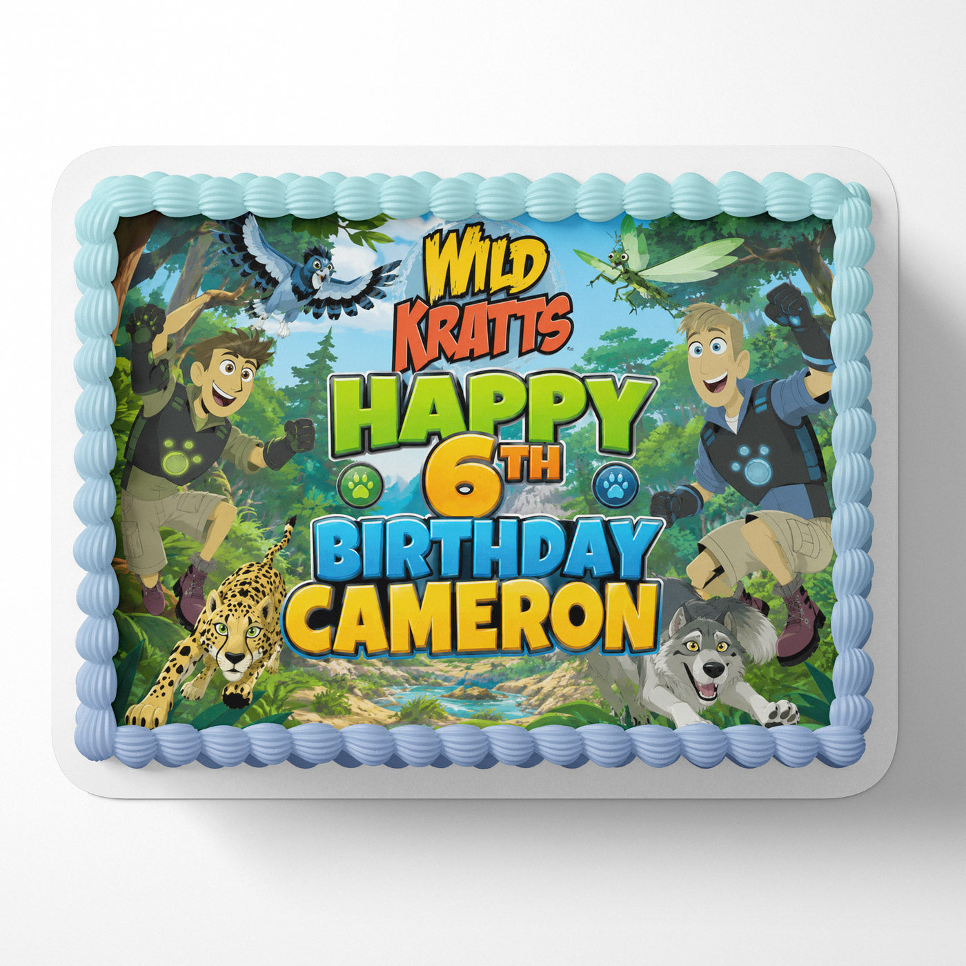 Wild Kratts Custom Edible Cake Image Topper Decoration Icing Sheet