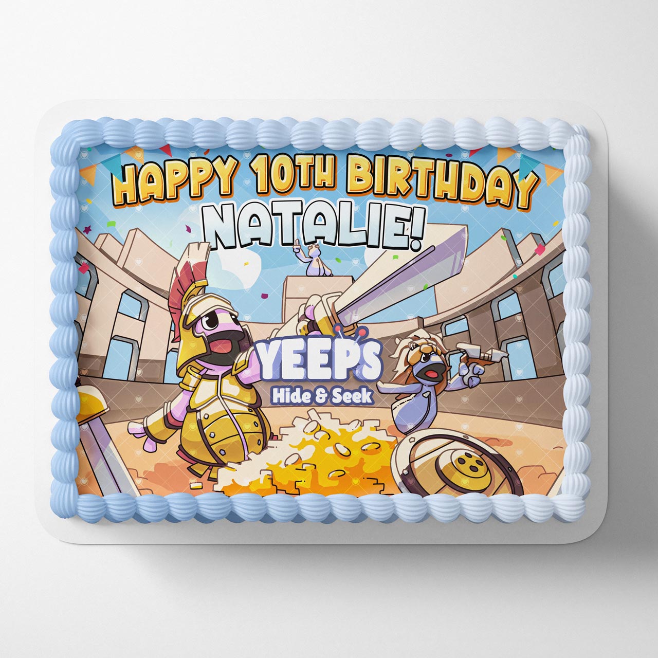 YeepsHide and Seek Spartan Bundle Meta Edible Cake Topper