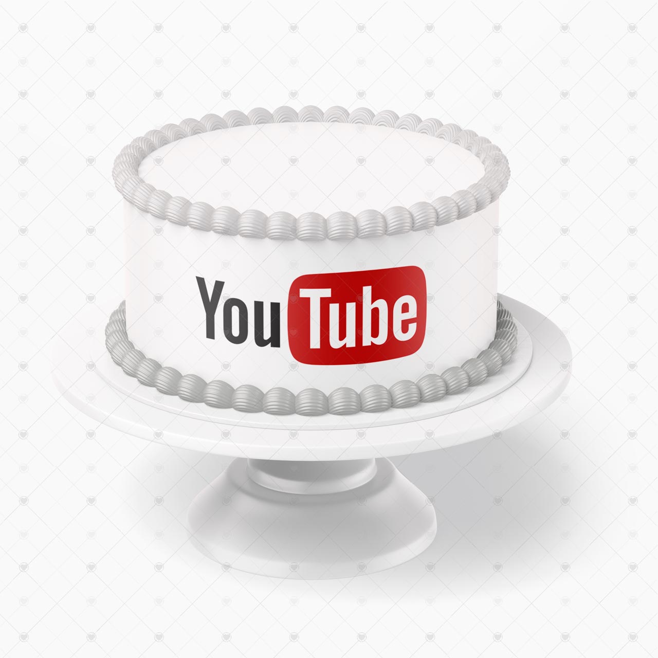 Youtube Logo Edible Cake Wrap Strip – Icing Sheet Cake Side Decor - Personalized Edible Cake Topper | Custom Icing Sheet | Birthday Cake Decoration