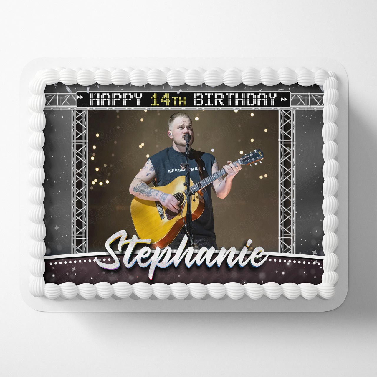 Zack Bryan Country Music Singer Edible Cake Topper
